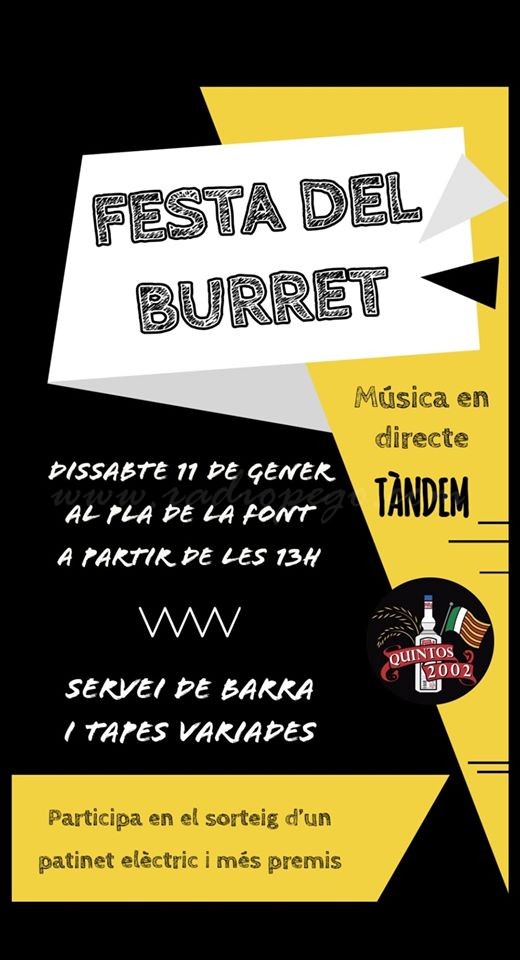 Festa del Burret- Quintos Pego 2020