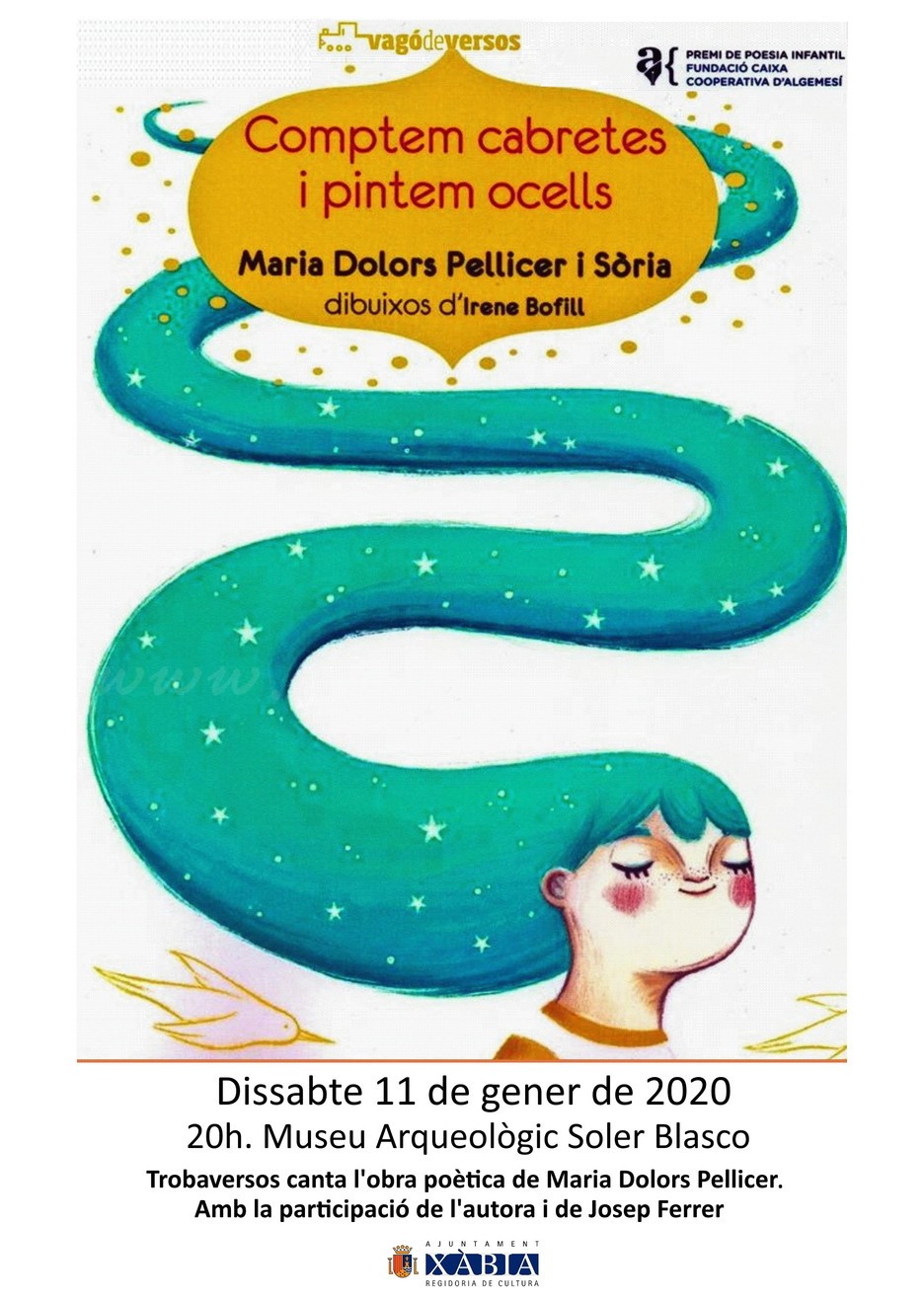 Presentació “Comptem cabretes i pintem ocells” de Maria Dolors Pellicer a Xàbia Presentació “Comptem cabretes i pintem ocells” de Maria Dolors Pellicer a Xàbia