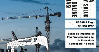 Creama impartirà en el mes d’abril un curs de Prevenció de Riscos Laborals en l’obra