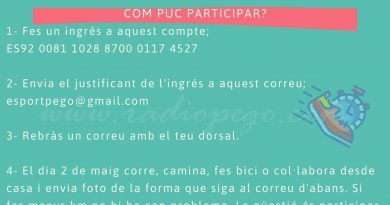 La cursa del 2 de maig recaptarà diners per a la residència Sant Joan de Déu de Pego