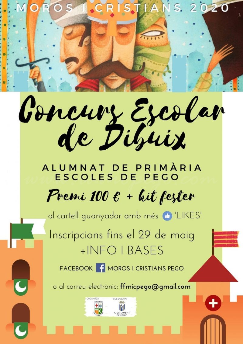 La Junta Coordinadora convoca el concurs de dibuix Moros i Cristians 2020