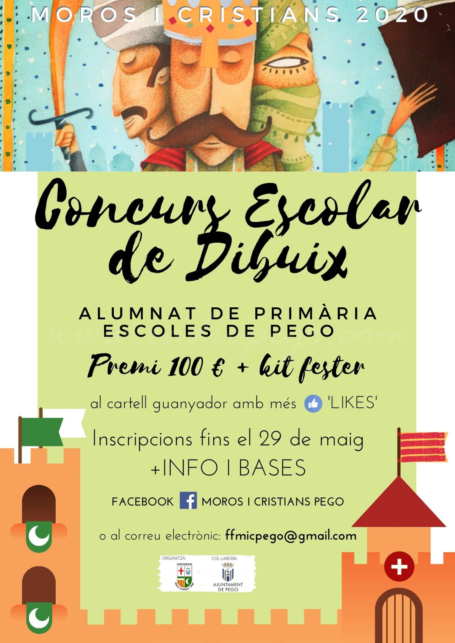 La Junta Coordinadora convoca el concurs de dibuix Moros i Cristians 2020