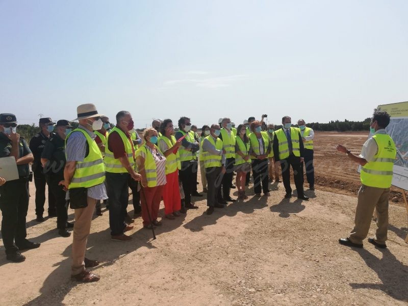 El ministre de Transport ha visitat les obres de la connexió sud d’Oliva amb l’AP-7