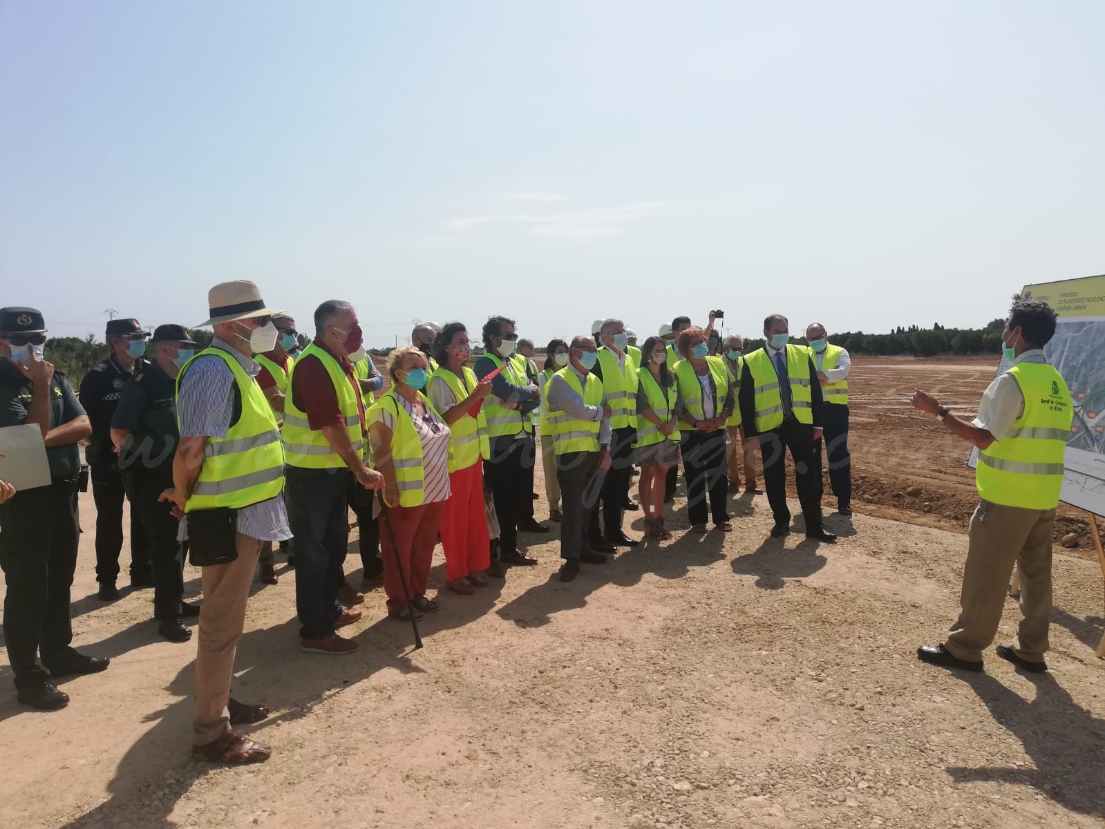 El ministre de Transport ha visitat les obres de la connexió sud d’Oliva amb l’AP-7