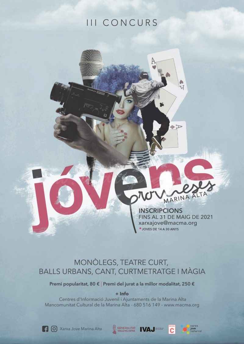 La Xarxa Jove convoca la tercera edició del Concurs de Jóvens Talents