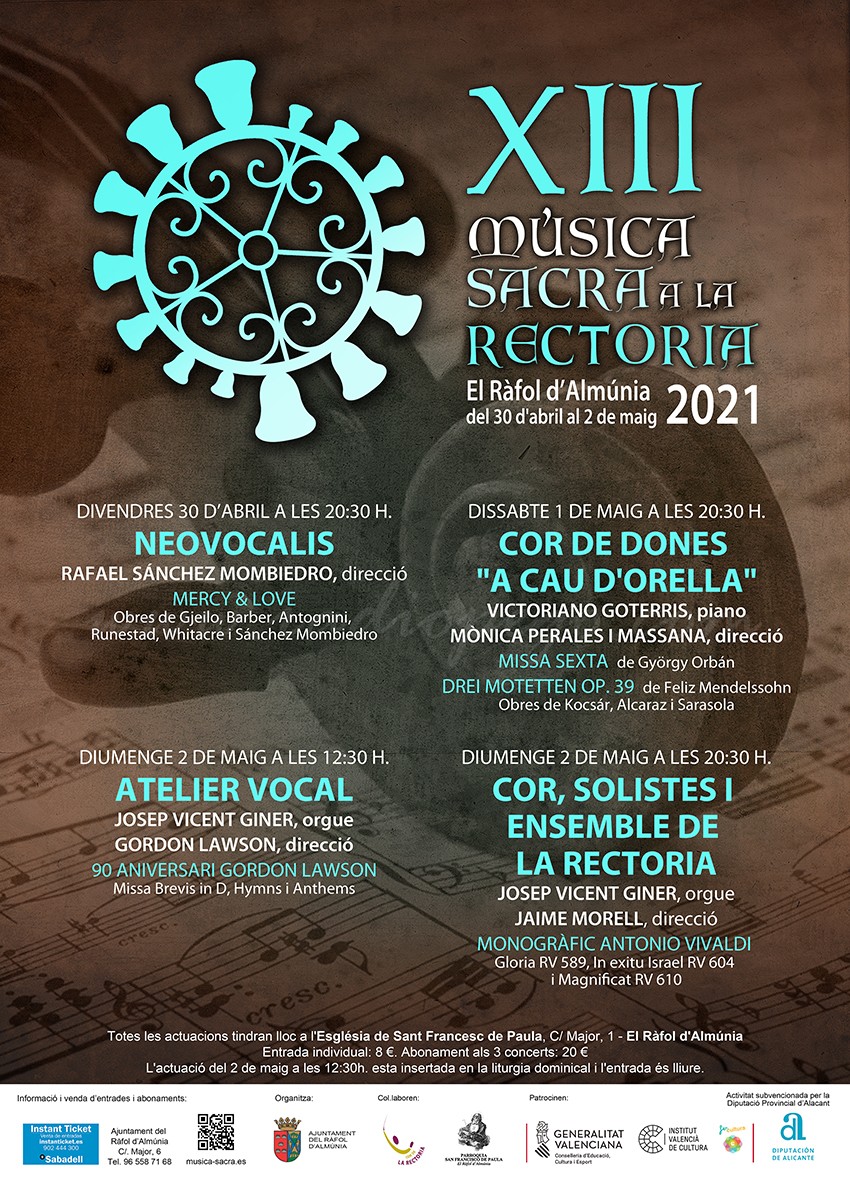 Concert XIII Música Sacra a la Rectoria al Ràfol d’Almúnia