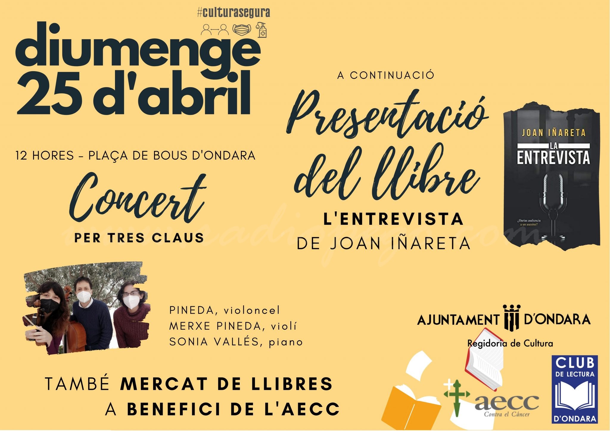 Actes del 25 d’abril i presentació del llibre, Ondara.