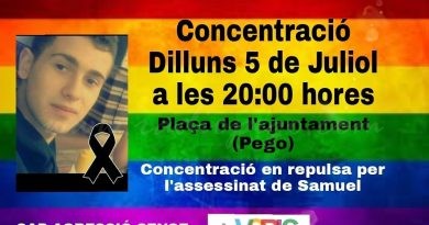 Visibles convoca una concentració en repulsa de l’assassinat de Samuel Muñiz a A Coruña
