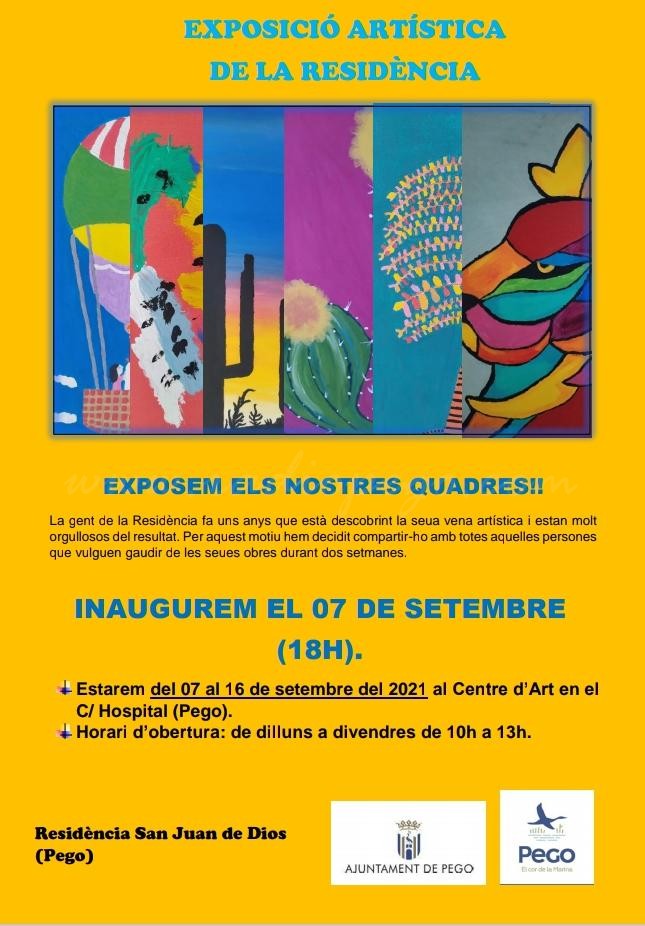 Les persones residents a Sant Joan de Déu protagonitzen una exposició pictòria al Centre d’Art
