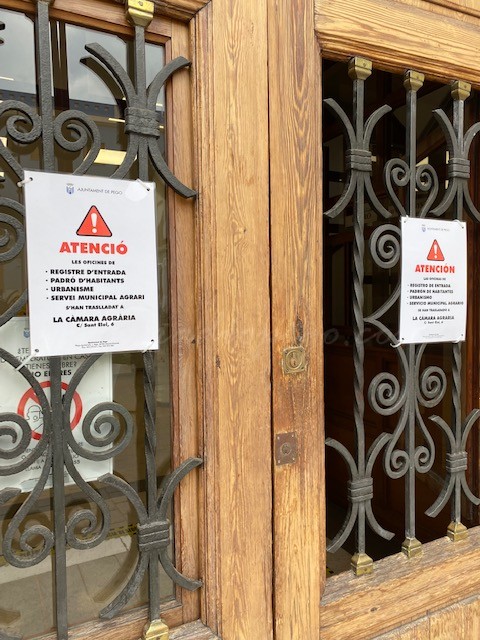 Obres a l’Ajuntament de Pego