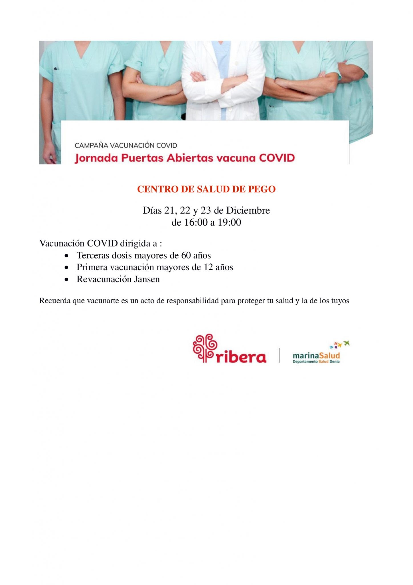 Comunicat de la Regidoria de Sanitat (17/12/21)