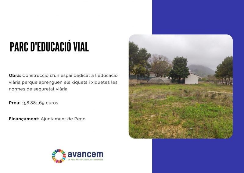 Pego tindrà un parc per a activitats d’educació viària