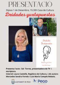 Hui es presenta el llibre “Deidades Yuxtapuestas”, a la Casa de Cultura de Pego
