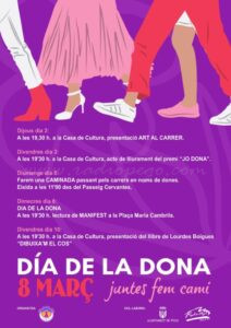 Els actes del Dia de la Dona s’enceten aquesta setmana
