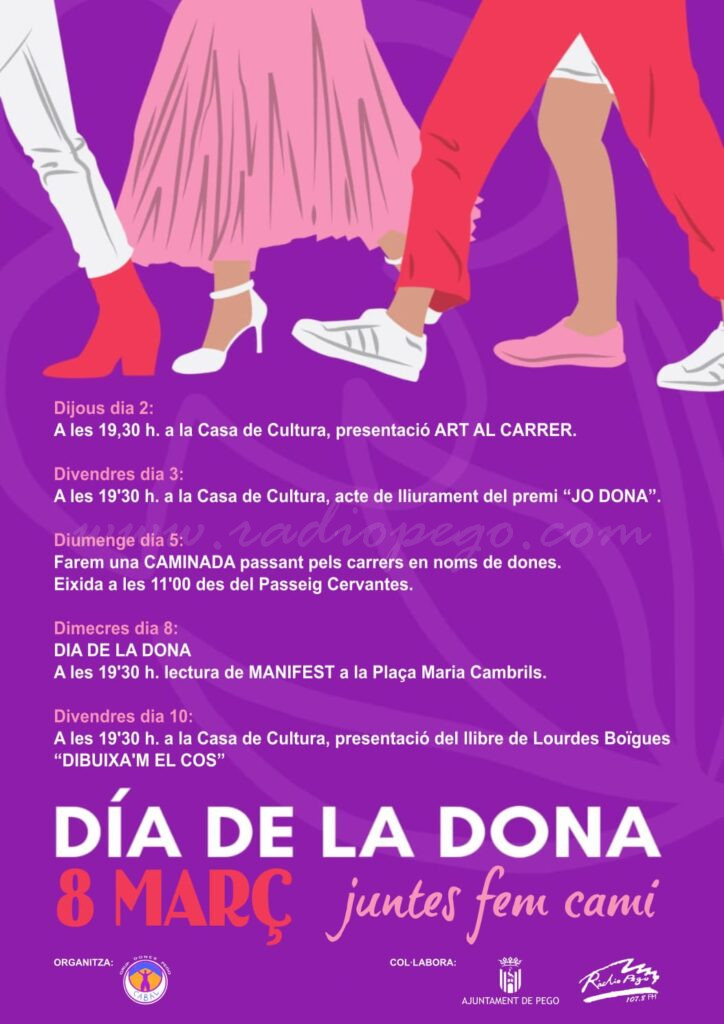 Els actes del Dia de la Dona s’enceten aquesta setmana