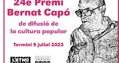 Obert el termini de presentació de treballs al Premi Bernat Capó de difusió de la cultura popular