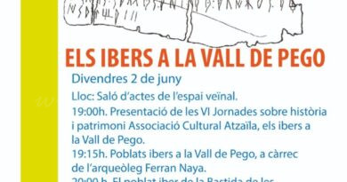 Els vestigis ibers de la vall de Pego a estudi en les noves jornades d’Atzaïla
