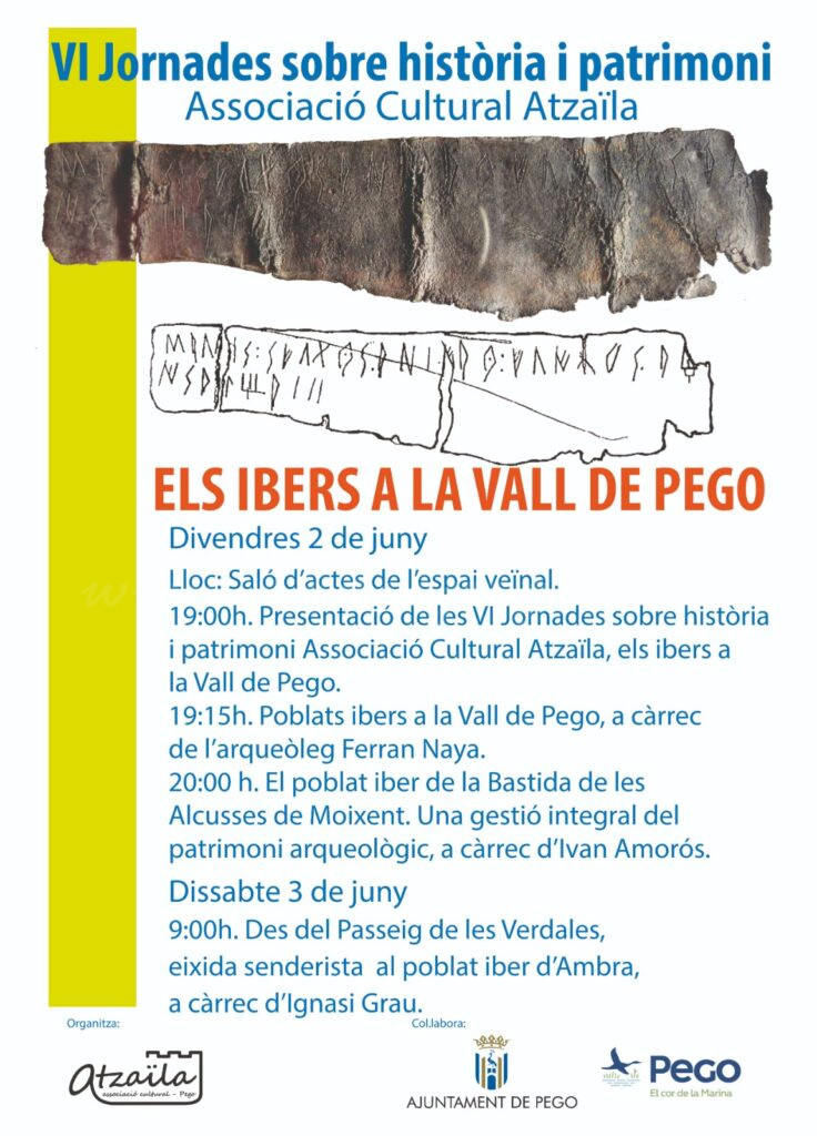Els vestigis ibers de la vall de Pego a estudi en les noves jornades d’Atzaïla