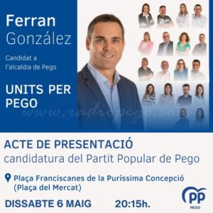 Presentació de la llista de Populars Pego