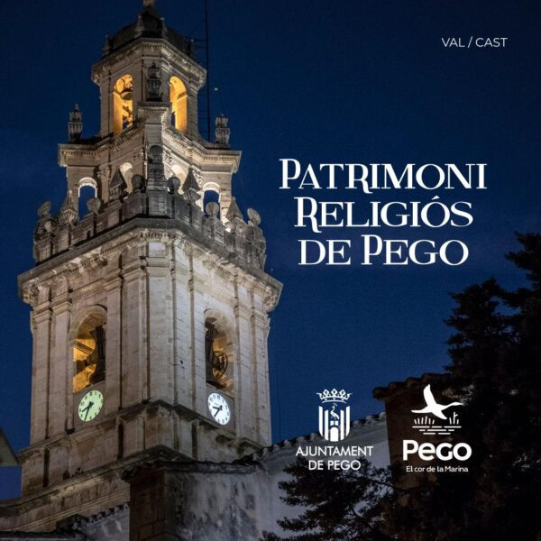 Pego posa en valor el seu patrimoni religiós amb un nou fullet informatiu Pego posa en valor el seu patrimoni religiós amb un nou fullet informatiu