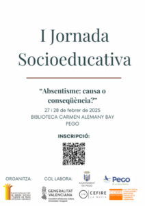 L’absentisme a anàlisi, en la I jornada socioeducativa que es desenvoluparà a Pego