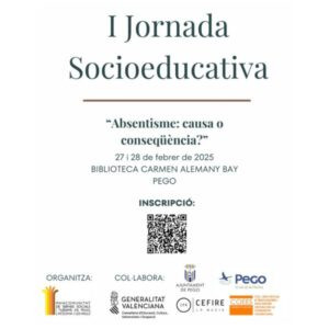 Un centenar de persones assistiran a la I jornada socioeducativa dedicada a l’absentisme escolar que comença demà a Pego