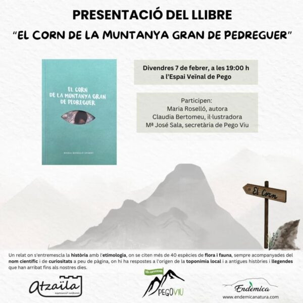 «Fruit del profund amor pel territori» de Maria Roselló naix ‘El Corn de la muntanya gran de Pedreguer’