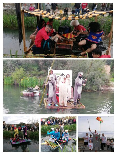 Almogàvers, Pego Viu, Cavallers de la Taula Quadrà i Personatges del Bullent, guanyen la XXXIX edició de la Baixà del riu Bullent Almogàvers, Pego Viu, Cavallers de la Taula Quadrà i Personatges del Bullent, guanyen la XXXIX edició de la Baixà del riu Bullent