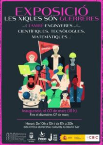 Pego acull l’exposició del CSIC ‘Les xiques són guerreres i també enginyeres, científiques, tecnòlogues, matemàtiques…’