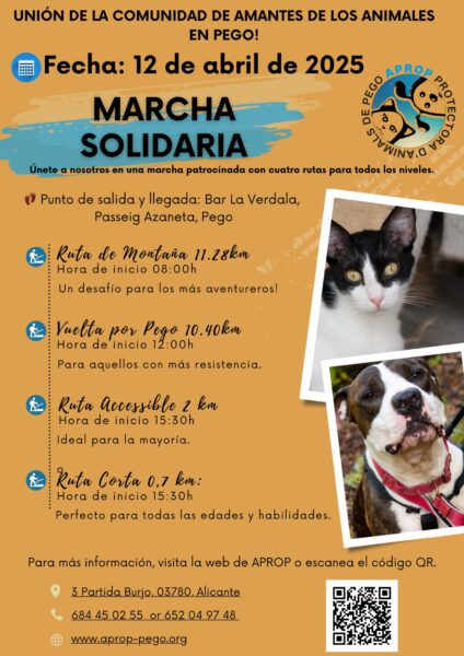 Aprop organitza dissabte una Marxa Solidària amb 4 itineraris