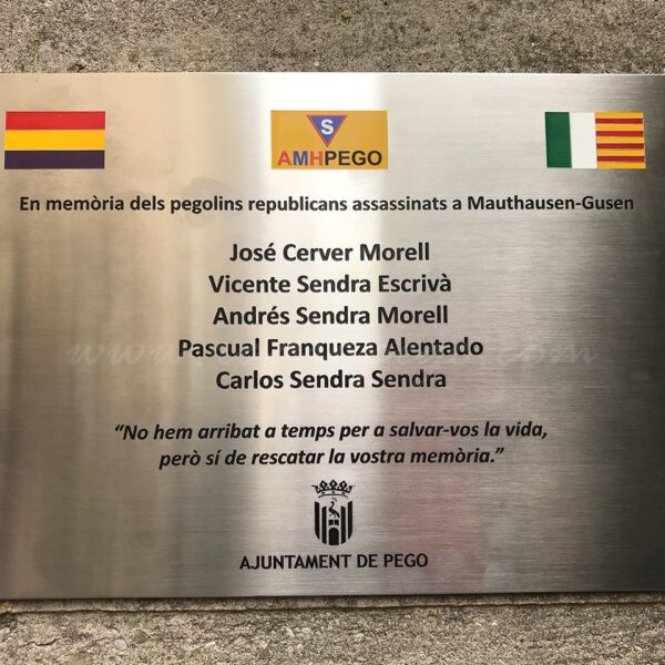 Pego commemora els 80 anys de la rendició nazi visitant Mauthausen i recordant els 5 pegolins republicans deportats i assassinats al camp d’extermini nazi de Gussen Pego commemora els 80 anys de la rendició nazi visitant Mauthausen i recordant els 5 pegolins republicans deportats i assassinats al camp d’extermini nazi de Gussen