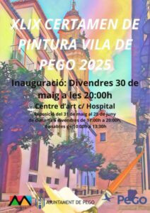 L’obra guanyadora del XLIX Certamen de Pintura ‘Vila de Pego’ es coneixerà durant la inauguració de l’exposició