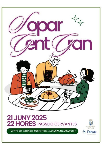 Un centenar de persones gaudiran dissabte del Sopar per a la Gent Gran