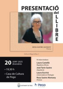 L’Ajuntament de Pego presenta la primera publicació d’una nova col·lecció, ‘Raigs de llum’