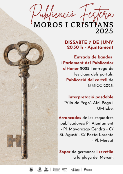 Pego viurà dissabte la Publicació Festera de Moros i Cristians