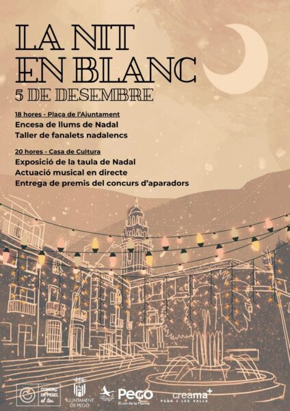 L’Encesa i la Nit en Blanc, omplin Pego de llum i celebració L’Encesa i la Nit en Blanc, omplin Pego de llum i celebració