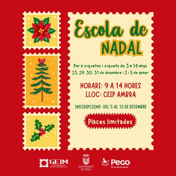 L’Escola de Nadal de Pego pretén afavorir la conciliació familiar