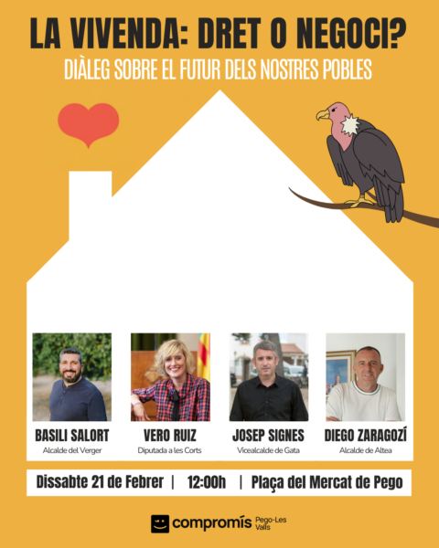 Compromís per Pego para taula per a degustar crosta i debatre sobre la problemàtica de l’accés a l’habitatge Compromís per Pego para taula per a degustar crosta i debatre sobre la problemàtica de l’accés a l’habitatge